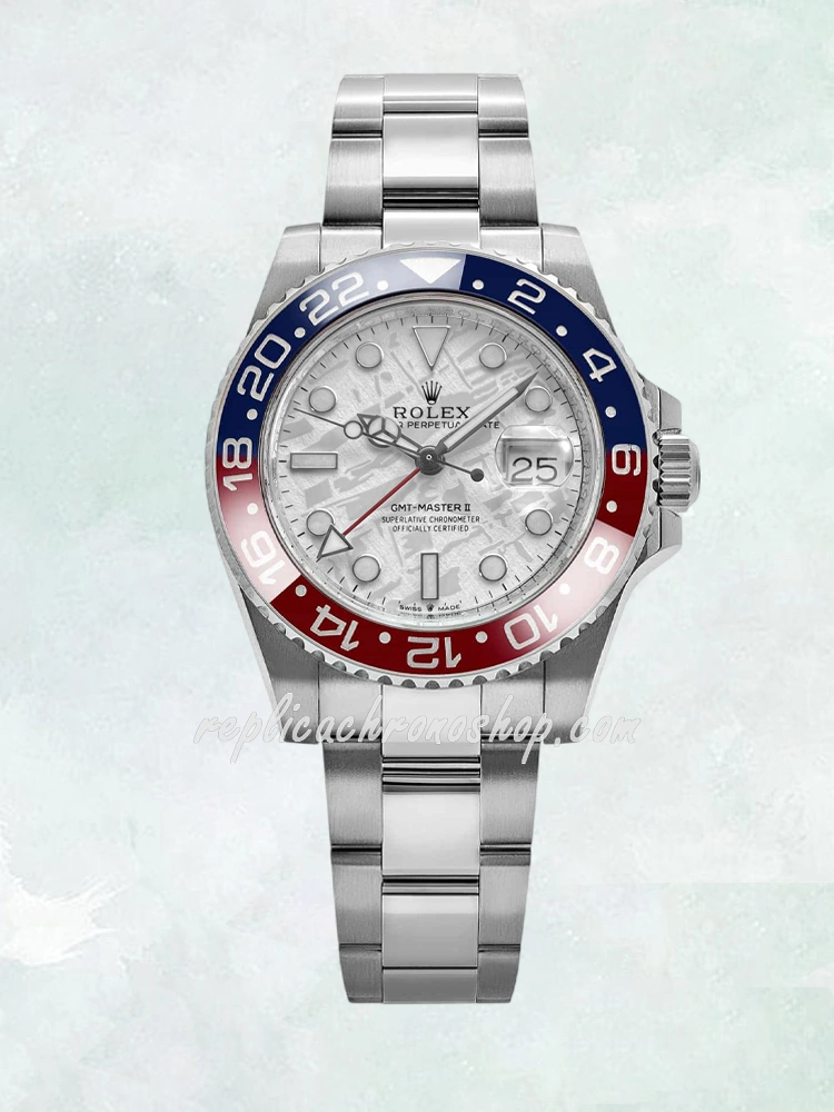 Super Clone Rolex GMT-Master II 126719BLRO 40mm 904L Steel Watch with White Meteorite Dial and Cal.3285 Movement