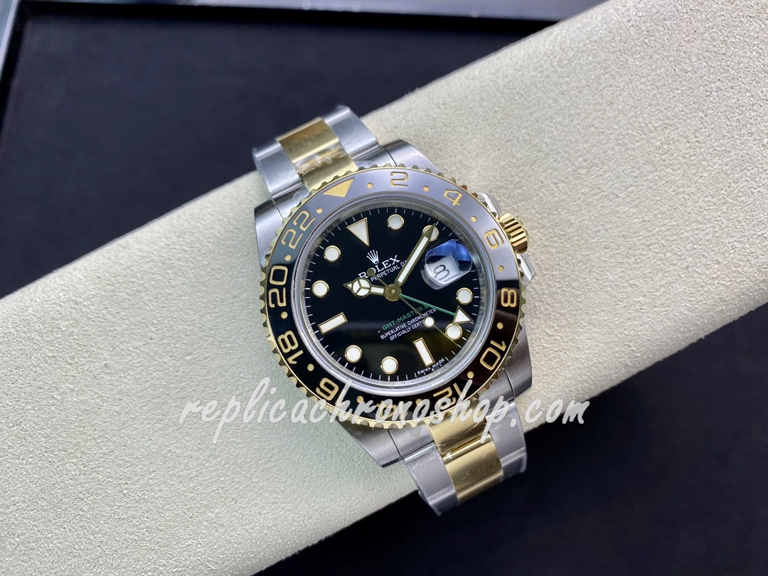 Super Clone GMT-Master II 40mm Two-Tone 904L Steel Luxury Tool Watch M116713LN-0001 Cal.3186 - Image 6