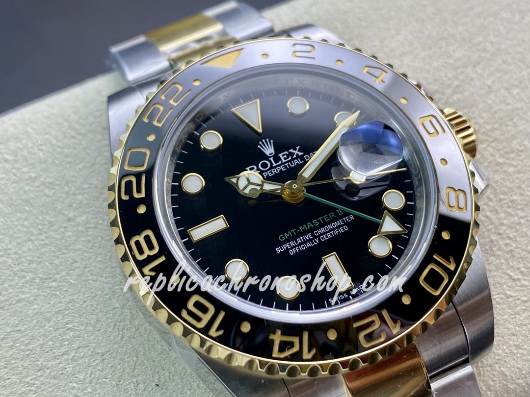 Super Clone GMT-Master II 40mm Two-Tone 904L Steel Luxury Tool Watch M116713LN-0001 Cal.3186 - Image 3