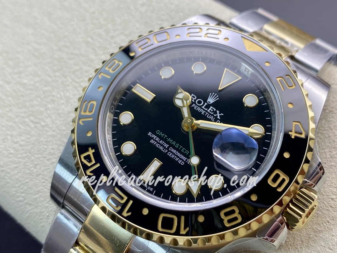 Super Clone GMT-Master II 40mm Two-Tone 904L Steel Luxury Tool Watch M116713LN-0001 Cal.3186 - Image 4