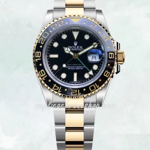 Super Clone GMT-Master II 40mm Two-Tone 904L Steel Luxury Tool Watch M116713LN-0001 Cal.3186