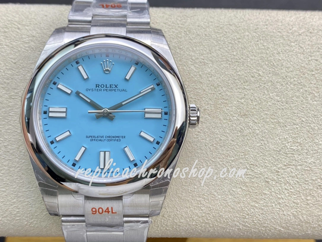 Super Clone Rolex Oyster Perpetual 41mm M124300-0006 Tiffany Blue Dial 904L Stainless Steel Luxury Sport Watch - Image 2