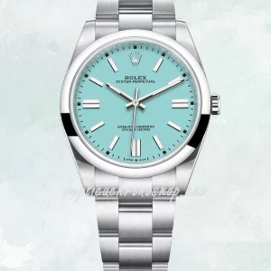 Super Clone Rolex Oyster Perpetual 41mm M124300-0006 Tiffany Blue Dial 904L Stainless Steel Luxury Sport Watch