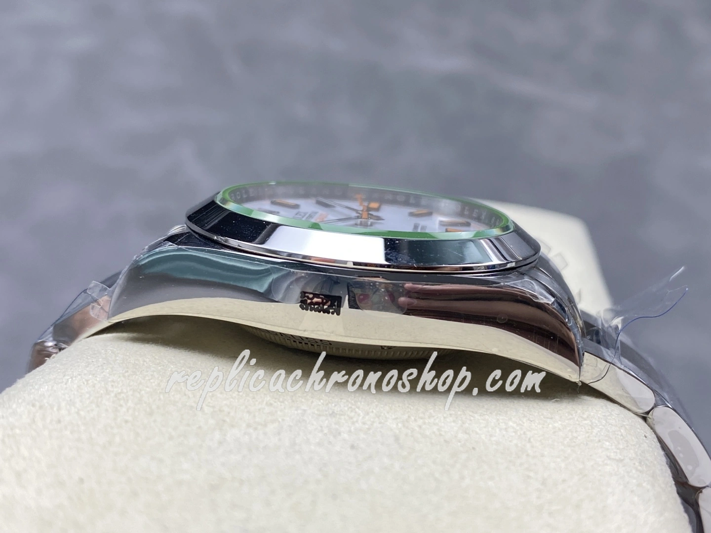 Super Clone Rolex Milgauss M116400-0002 White Dial 36mm 904L Steel Green Sapphire Swiss Cal.3131 Movement Watch - Image 8