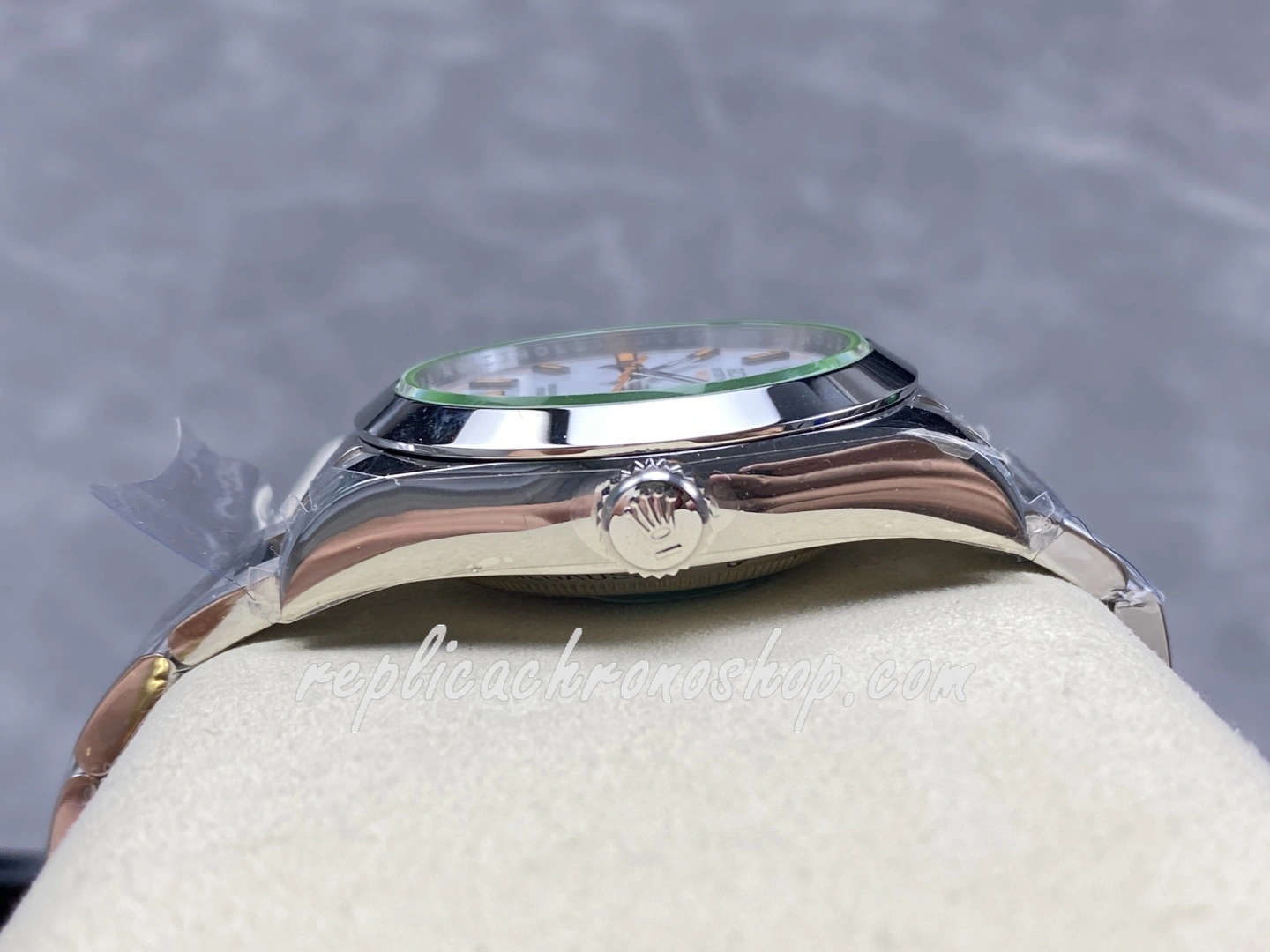 Super Clone Rolex Milgauss M116400-0002 White Dial 36mm 904L Steel Green Sapphire Swiss Cal.3131 Movement Watch - Image 7