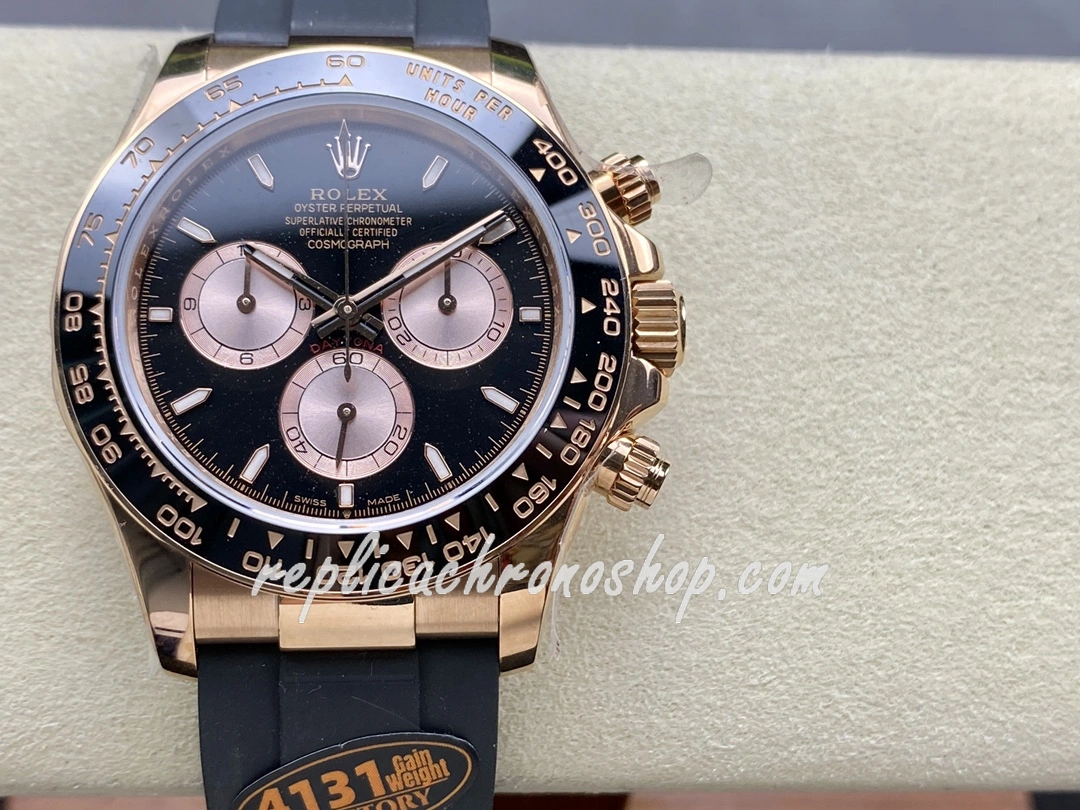 Luxury Super Clone Rolex Daytona m126515ln-0002 Men Watch 904L Rose Gold Black Dial Chronograph - Image 2