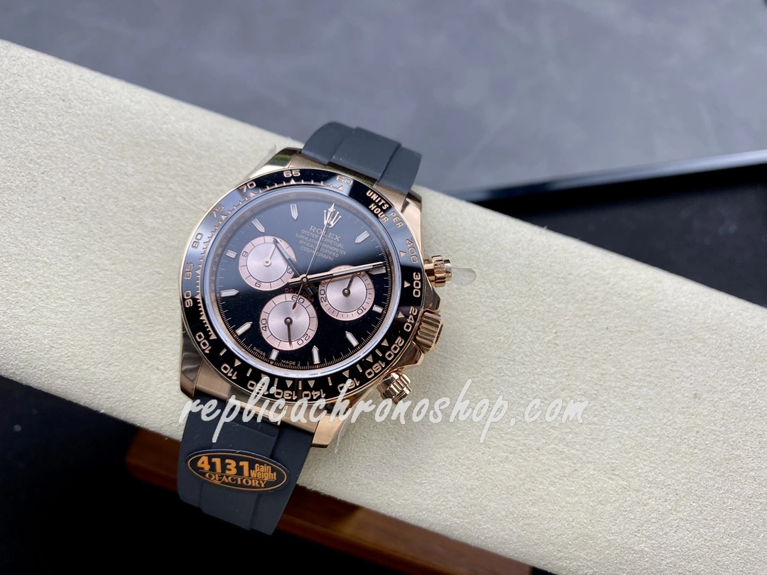 Luxury Super Clone Rolex Daytona m126515ln-0002 Men Watch 904L Rose Gold Black Dial Chronograph - Image 5