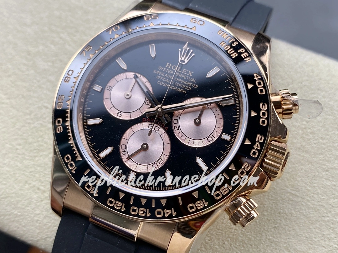 Luxury Super Clone Rolex Daytona m126515ln-0002 Men Watch 904L Rose Gold Black Dial Chronograph - Image 3